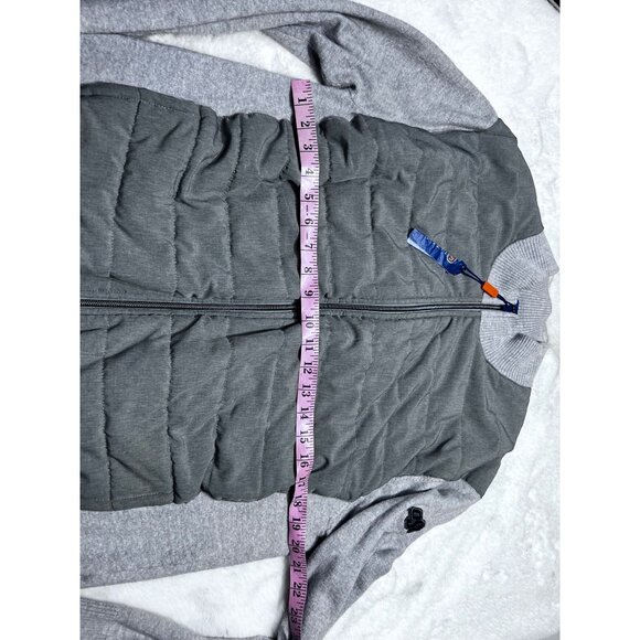 OSU womens Full-Zip Puffer Jacket Gray & Green Size 2XL - Picture 6 of 7